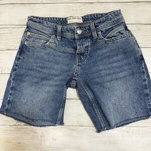 Free People We The Free Shelby Low Rise Boyfriend Jean Cut Off Shorts Size 25